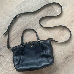 Small black coach purse